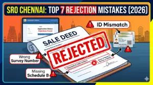 Read more about the article Chennai Sale Deed:7 Common Mistakes That Cause SRO Rejections