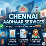 Chennai Aadhaar Services: Apply, Update, Centres in 2026