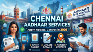 Read more about the article Chennai Aadhaar Services: Apply, Update, Centres in 2026