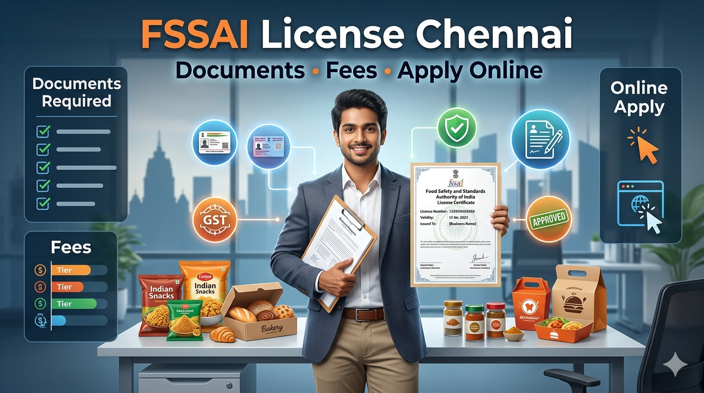 FSSAI License in Chennai Documents, Fees & How to Apply