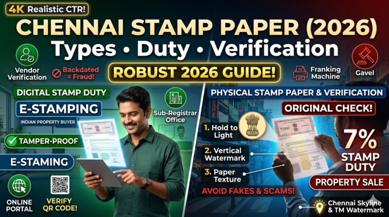 Stamp Paper In Chennai Guide 2026: Types, Duty & Original Check