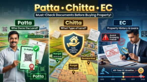 Read more about the article Patta, Chitta and EC Explained for Chennai Property Buyers
